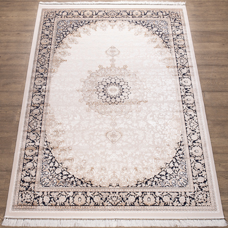 Ковры 1303B L_BEIGE / LACIVERT Semerkand