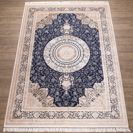 Ковры 1302A LACIVERT / L_BEIGE Semerkand